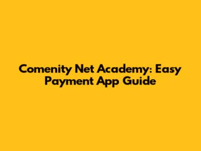 Comenity Net Academy: Easy Payment App Guide