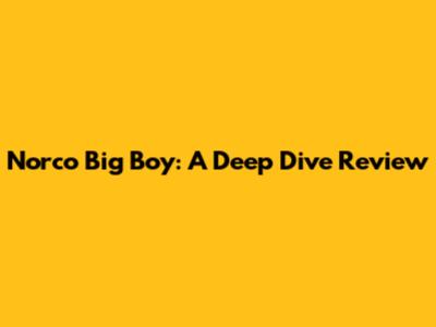 Norco Big Boy: A Deep Dive Review