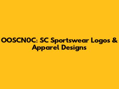 OOSCN0C: SC Sportswear Logos & Apparel Designs